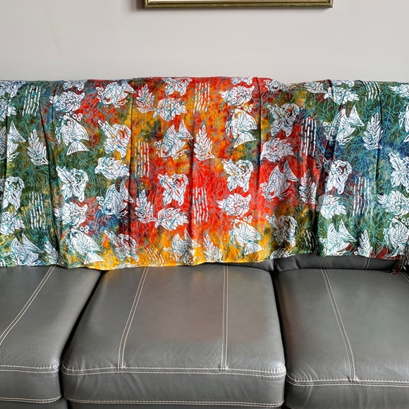 Autumn Palette, Fish/Leaf Design Sarong/Wrap Beachwear - Picture 1 of 6